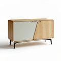 Meuble de rangement en bois avec portes miroir dimensions 120 x 50 x 70cm